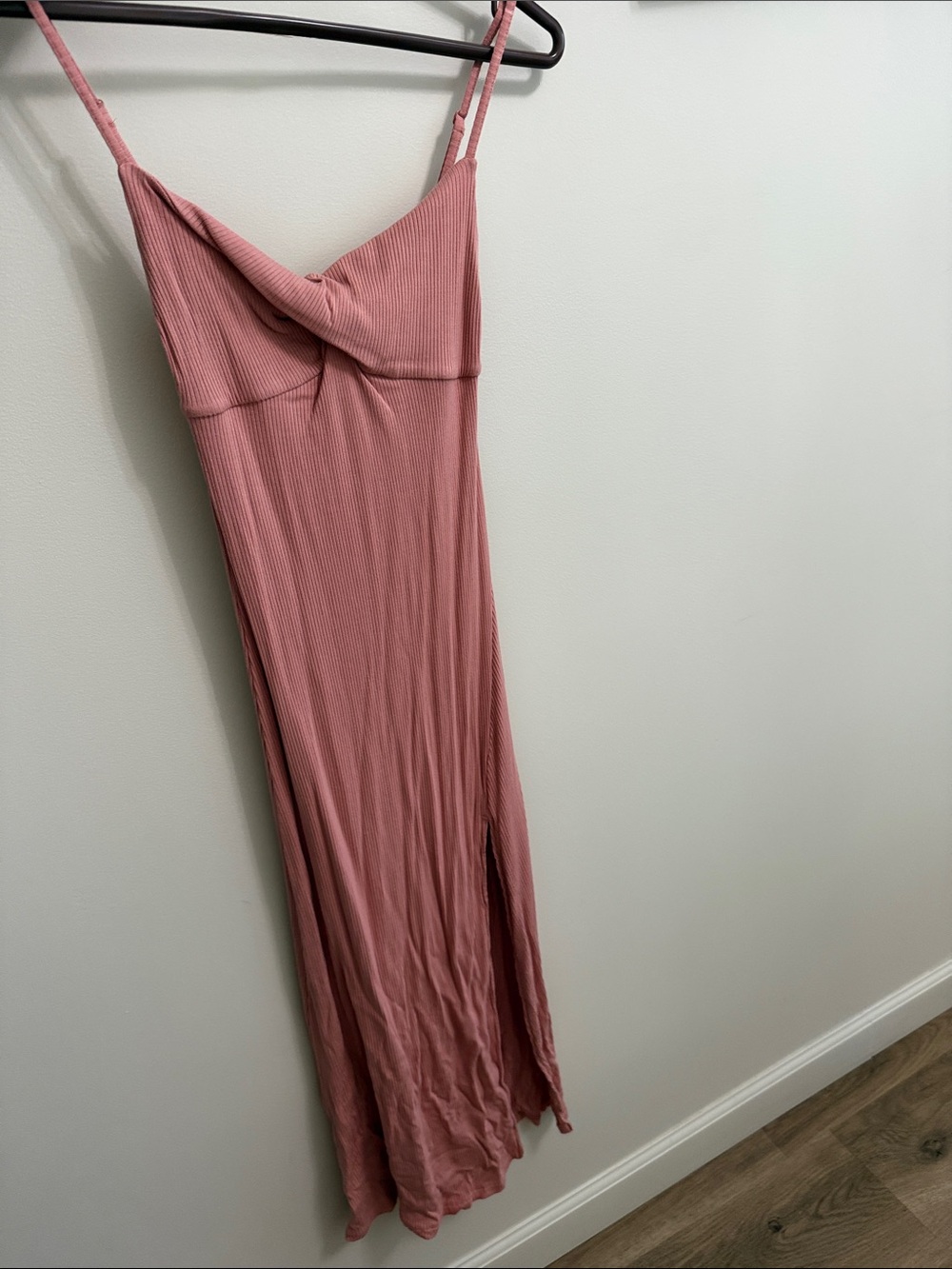 Aritiza Women’s Dusty Rose Ribbed Slip Dress